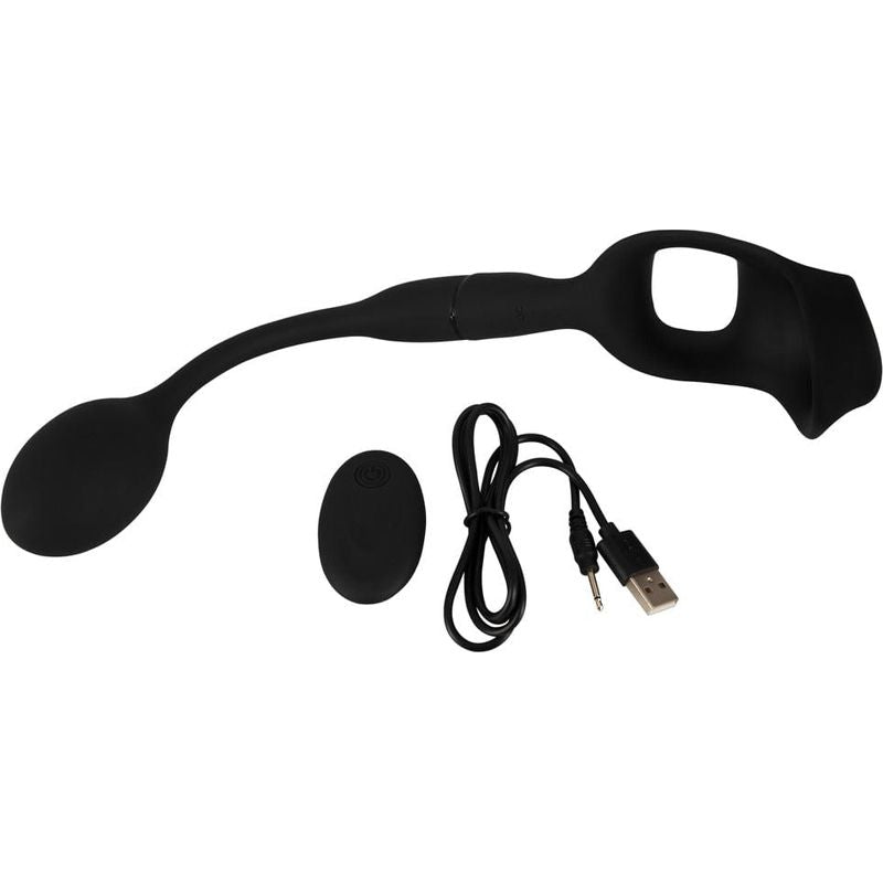 Cockring Et Plug Anal  - Rebel - Cock Ring with RC Butt Plug Rebel Sensations plus