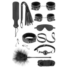 Coffret BDSM 10 Pièces - FetishTentation | Menottes, Bâillon, Corde & Paddle Inclus Sensations Plus Sensations plus