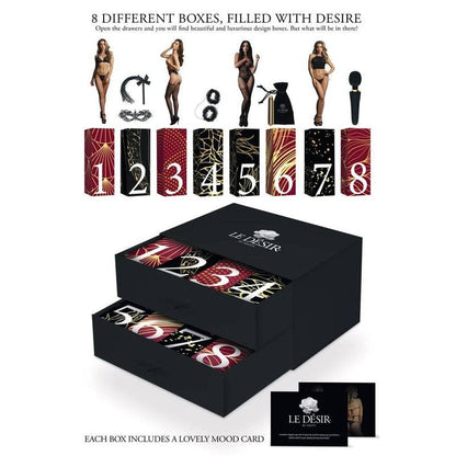 Coffret Surprises - Le Désir Sexy Lingerie Calendar | 8 Plaisirs Sensuels Régulier & Plus Le Désir Sensations plus