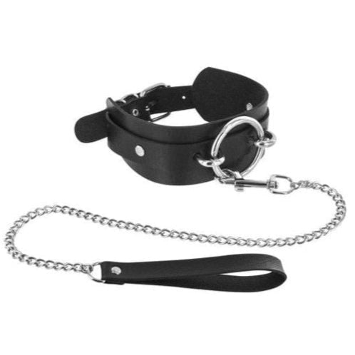 Collier d'Appartenance BDSM avec Laisse -  FetishTentation | Large, Ajustable & Sexy FetishTentation Sensations plus