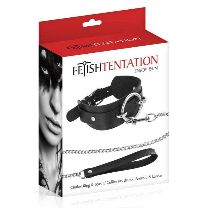 Collier d'Appartenance BDSM avec Laisse -  FetishTentation | Large, Ajustable & Sexy FetishTentation Sensations plus