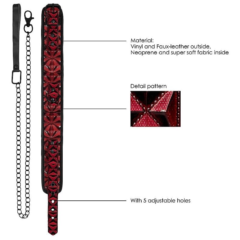 Collier de Luxe avec Laisse – Luxury Collar with Leash | Contrôle & Élégance Ouch! Luxury Sensations plus