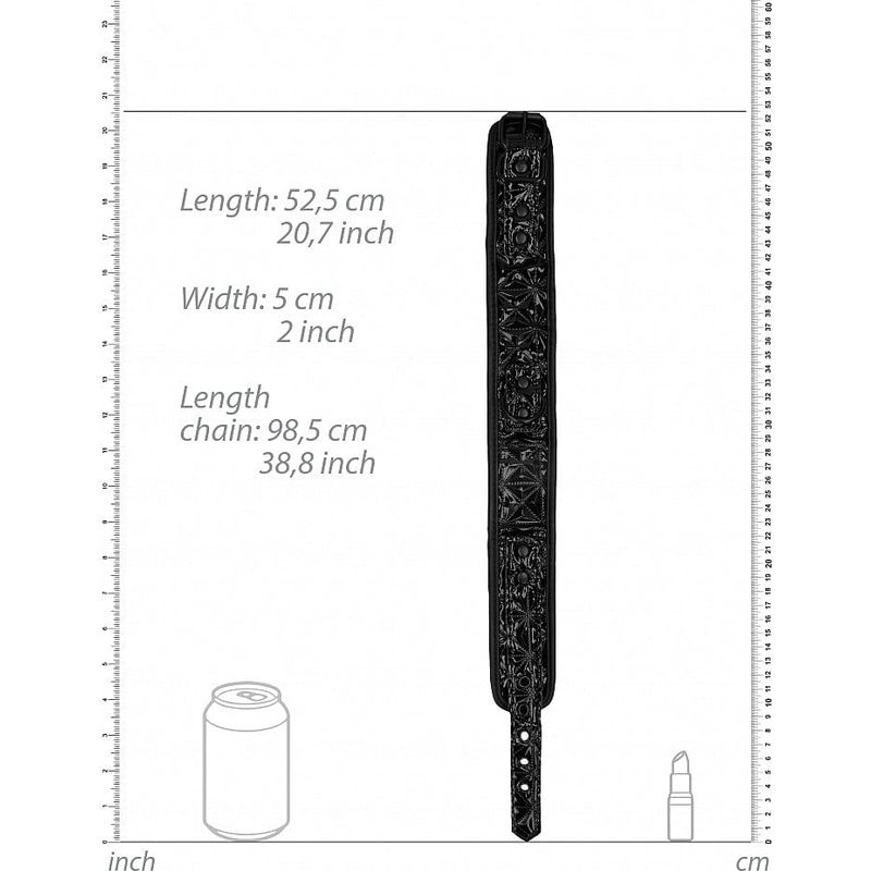 Collier de Luxe avec Laisse – Luxury Collar with Leash | Contrôle & Élégance Ouch! Luxury Sensations plus