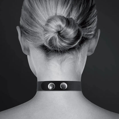 Collier "SEXY" Ras de Cou - Bijoux Pour Toi | Choker en Cuir Véritable & Strass Bijoux pour toi Sensations plus