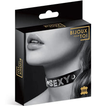 Collier "SEXY" Ras de Cou - Bijoux Pour Toi | Choker en Cuir Véritable & Strass Bijoux pour toi Sensations plus