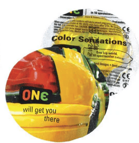 Condom - ONE Condom - Colour Sensations ONE Condom Sensations plus