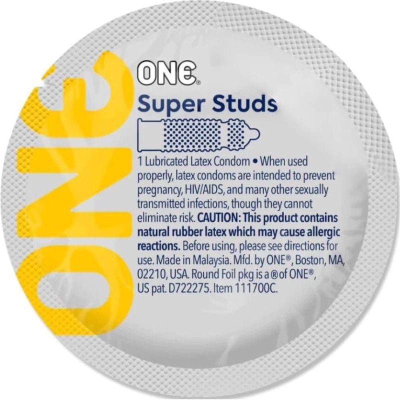 Condom - One - Super Studs ONE Condom Sensations plus