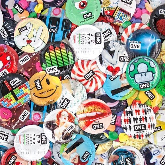 Condom - One - Super Studs ONE Condom Sensations plus