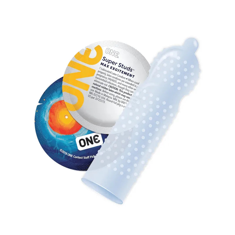 Condom - One - Super Studs ONE Condom Sensations plus