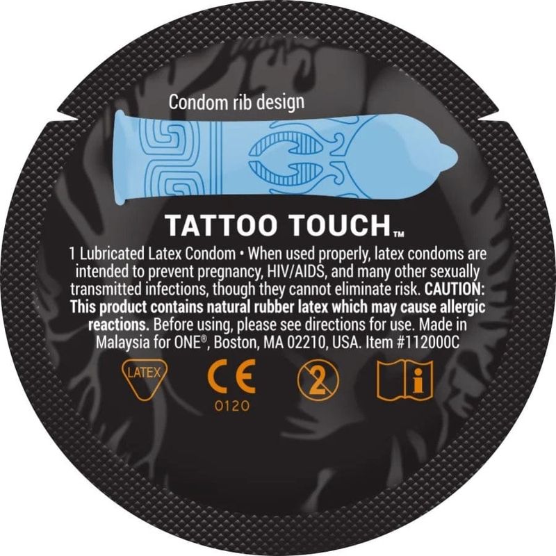 Condom - One - Tattoo Touch ONE Condom Sensations plus