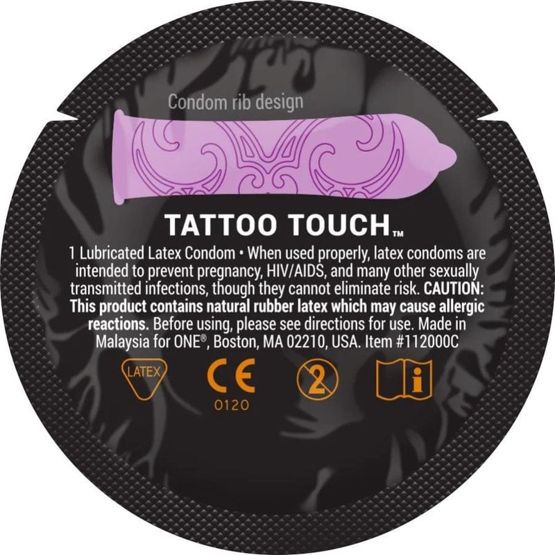 Condom - One - Tattoo Touch ONE Condom Sensations plus