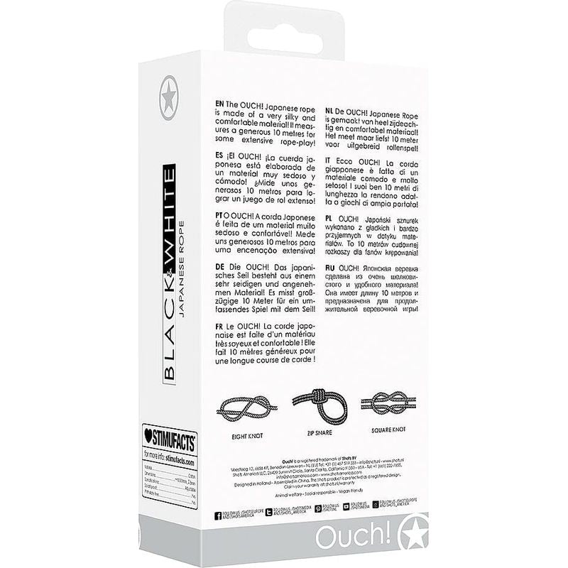 Corde japonaise 10 mètres – Japanese BDSM Rope | Shibari & bondage Ouch! B&W Sensations plus