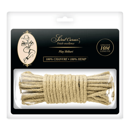 Corde SM Bondage Chanvre - Sweet Caress Play Shibari | 5m ou 10m 100% Naturelle Sweet Caress Sensations plus