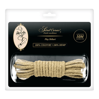 Corde SM Bondage Chanvre - Sweet Caress Play Shibari | 5m ou 10m 100% Naturelle Sweet Caress Sensations plus