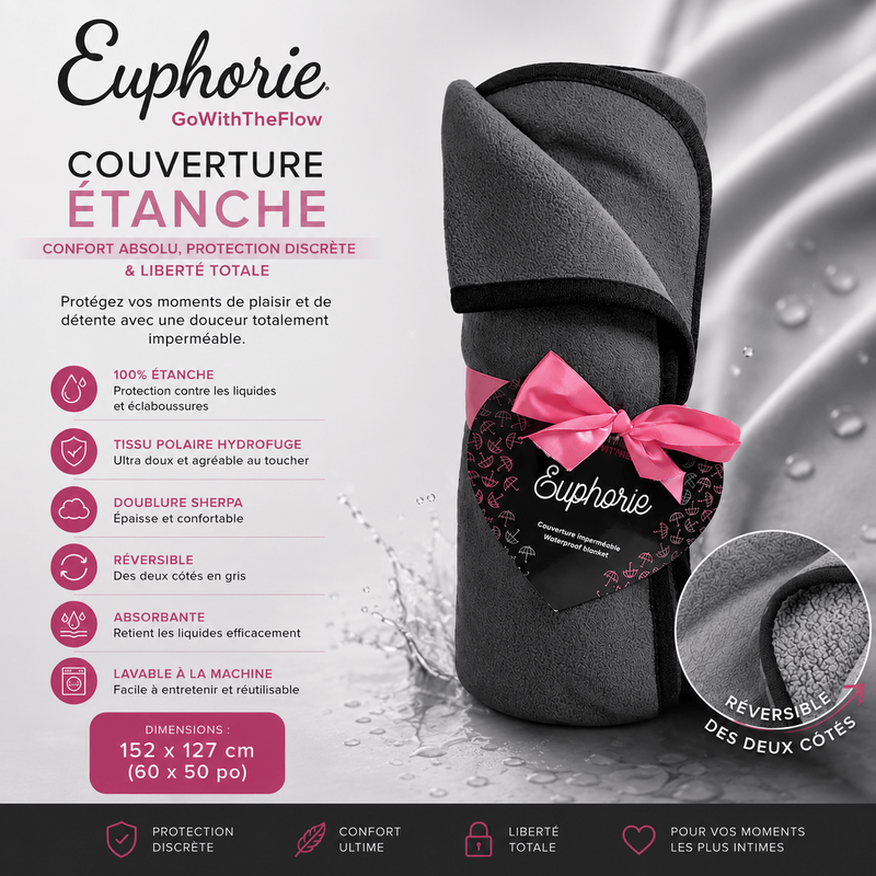 Couverture Étanche - Euphorie GoWithTheFlow | 60 x 50 Euphorie Sensations plus
