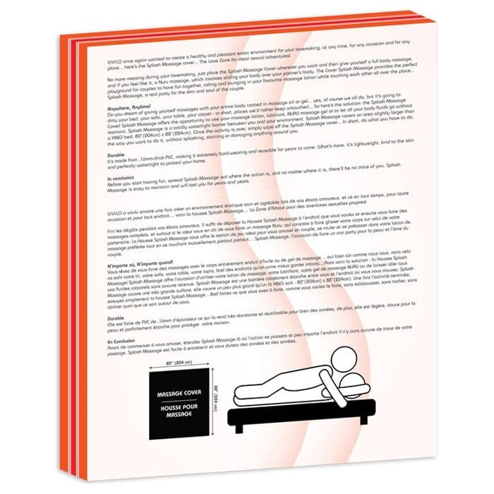 Couverture Étanche - Vivilo - Splash Massage Sensations Plus Sensations plus