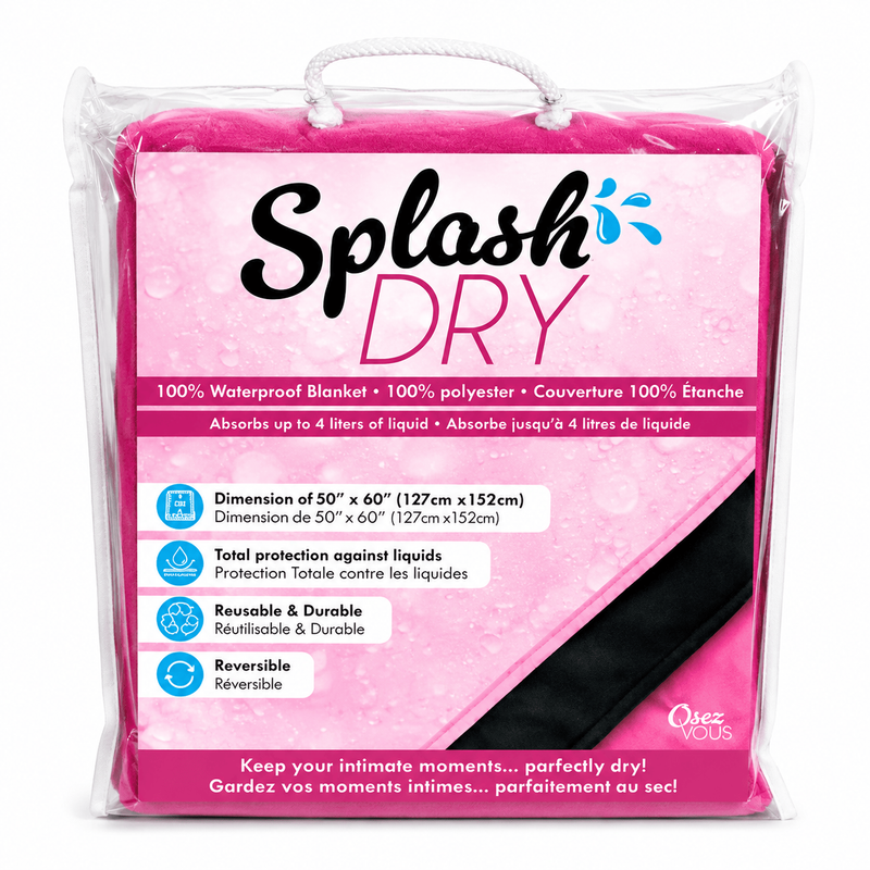 Couverture Imperméable Réversible - Splash Dry 50 x 60 po | OsezVous OsezVous Sensations plus