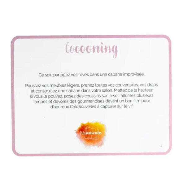 CréaSouvenirs – Le jeu de couple complice pour des souvenirs inoubliables CréaSouvenirs Sensations plus