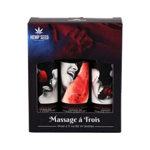 Crème de Massage Comestible - Hemp Seed - Ensemble de 3 - Earthly Body Earthly Body Sensations plus