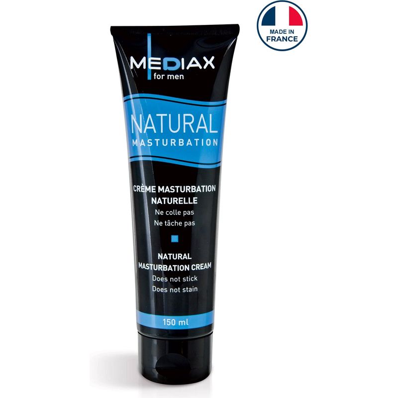 Crème de Masturbation Naturelle - Mediax For Men | Ne Colle Pas, Ne Tâche Pas MediaX Sensations plus