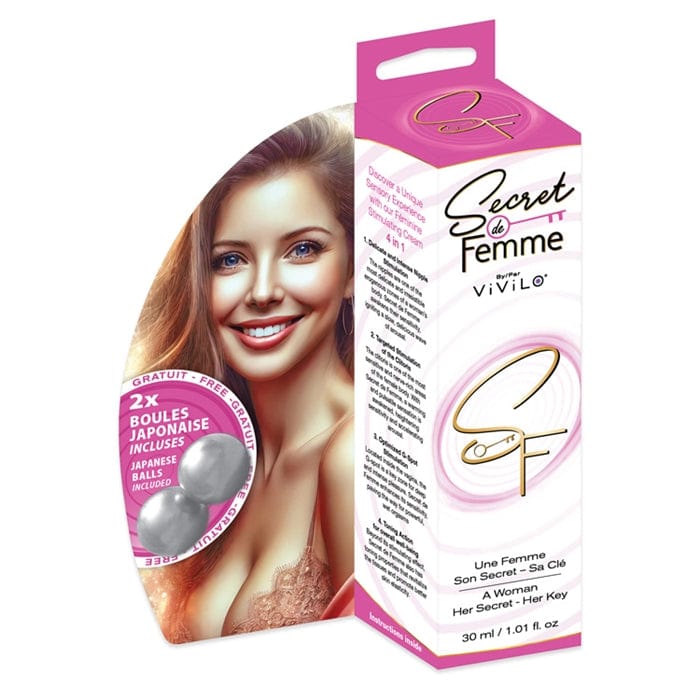 Crème Stimulante 4 en 1 - Secret de Femme | Clitoris, Point G & Mamelons Vivilo Sensations plus