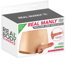 Culotte Harnais avec Dildo Réaliste Creux - Real Manly  | Alternative Moderne pour Homme Real Body Sensations plus