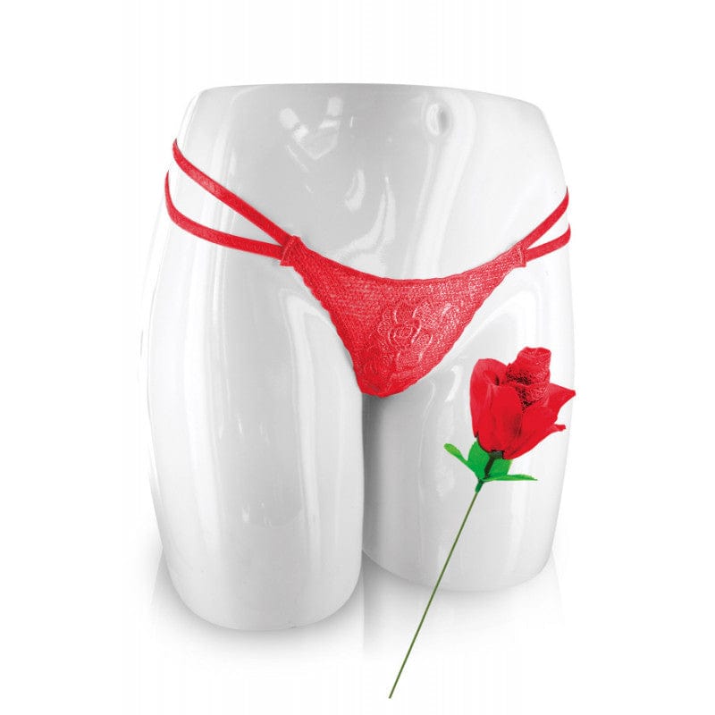 Culotte Sexy en Dentelle - Présentée dans une Rose Rouge | Cadeau Original & Sensuel Fun Novelties Sensations plus