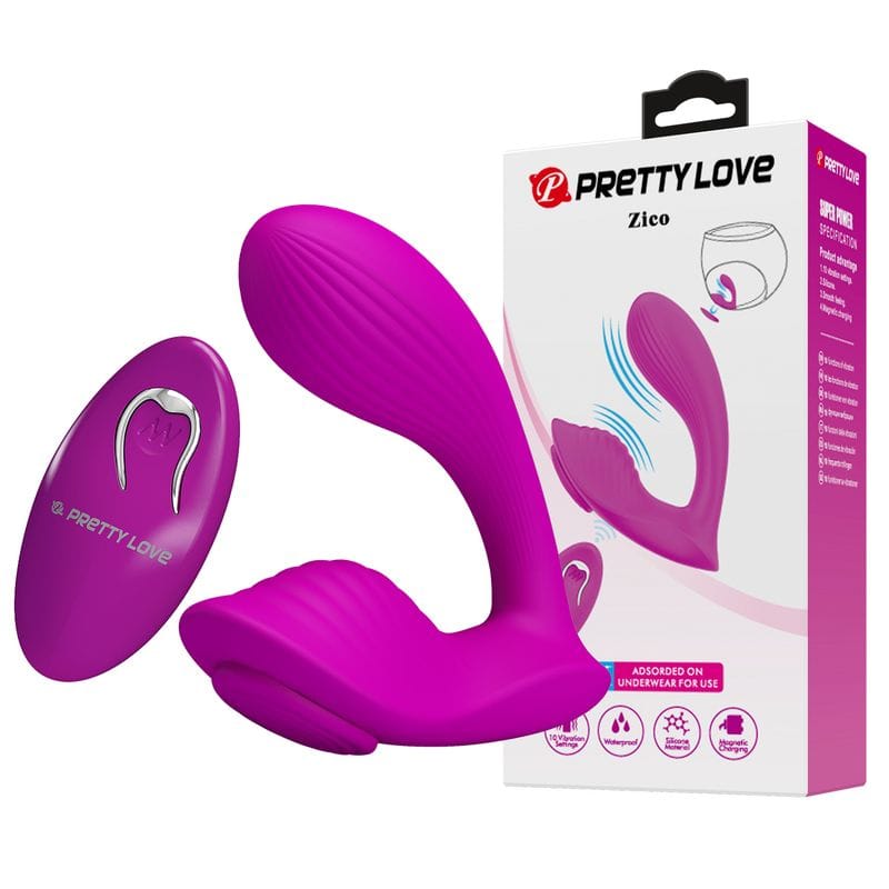 Culotte Vibrante à Distance - Pretty Love Zico | Double Stimulation Point G & Clitoris Pretty Love Sensations plus