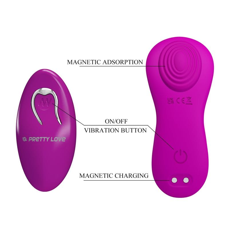 Culotte Vibrante à Distance - Pretty Love Zico | Double Stimulation Point G & Clitoris Pretty Love Sensations plus