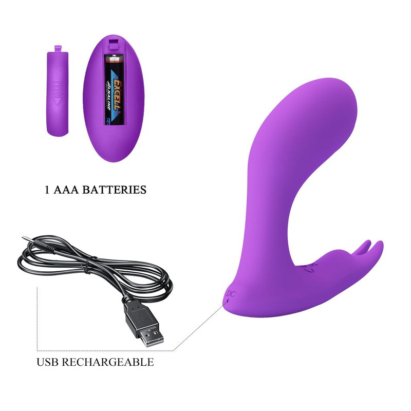 Culotte Vibrante sans Fil - Pretty Love Idabelle | Pulsations Point G & Vibrations Clitoridiennes Pretty Love Sensations plus