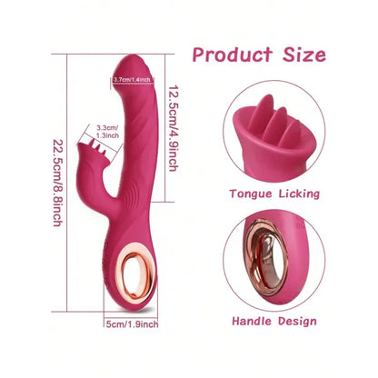 Vibrateur Double Stimulation 3-en-1 - Duo Passion | Point G & Clitoris