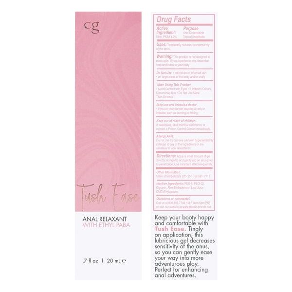 Désensibilisant Anal  - CG - Tush Ease Anal Relaxant with Ethyl Paba 0.7oz CG Sensations plus