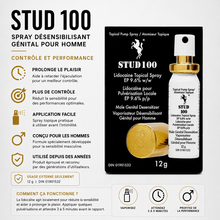 Désensibilisant Génital Stud 100 - Contrôle et Performance Stud 100 Sensations plus