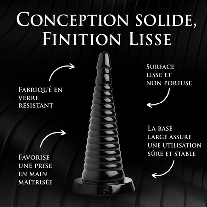 Dilatateur Anal XXL - Cône Anal Géant Nervuré | 28,6 cm x 8,9 cm Sensations Plus Sensations plus