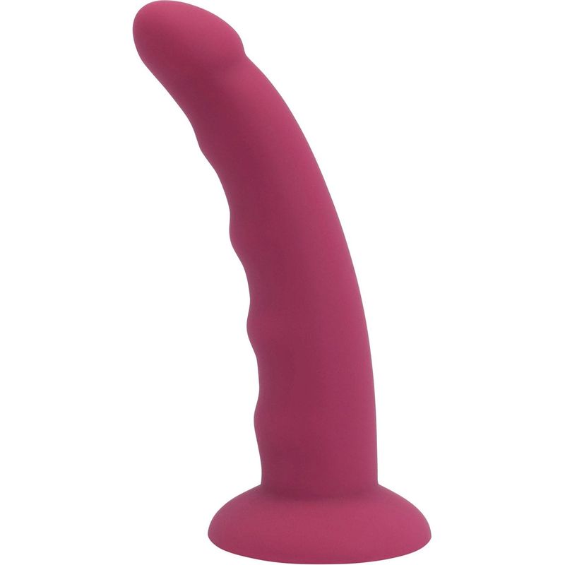 Dildo Bosselé Rouge – Adore U Duo | Silicone & Compatible Harnais Adore U DUO Sensations plus