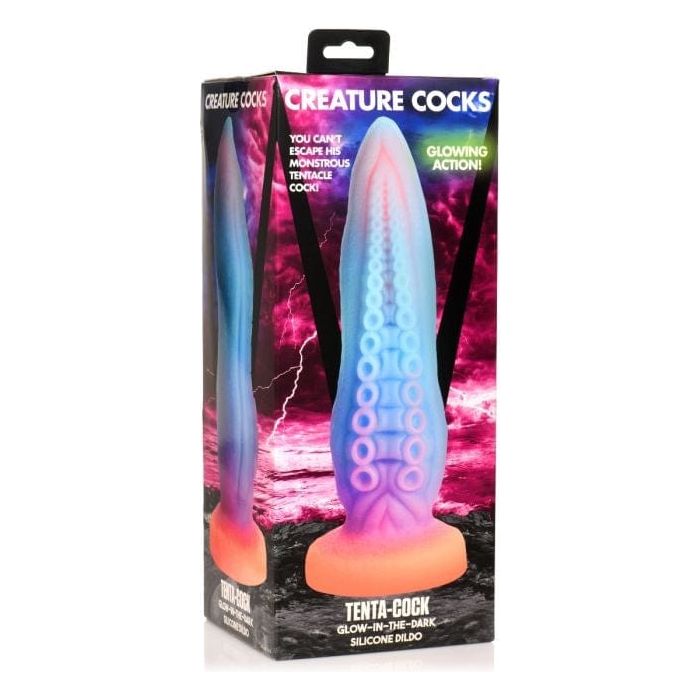 Dildo de Fantaisie - Creature Cocks - Tenta-Cock Glow in the Dark Creature Cocks Sensations plus