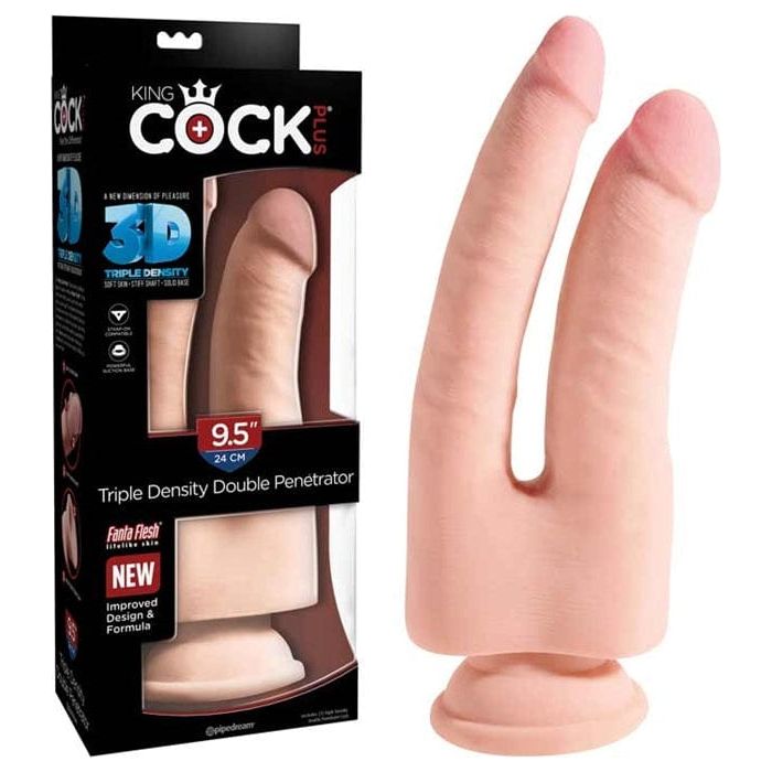 Dildo Double - King Cock Plus - 9.5 pouces Pipedream Sensations plus