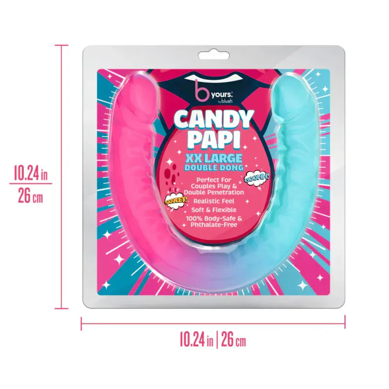 Dildo Double Réaliste - Candy Papi B Yours | Format XXL & Souple Blush Novelties Sensations plus