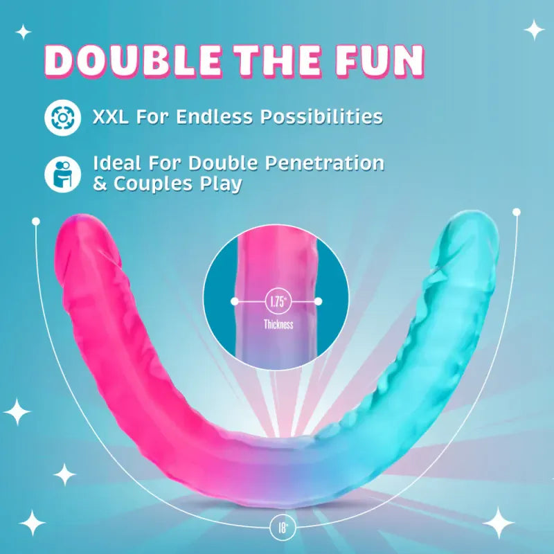 Dildo Double Réaliste - Candy Papi B Yours | Format XXL & Souple Blush Novelties Sensations plus
