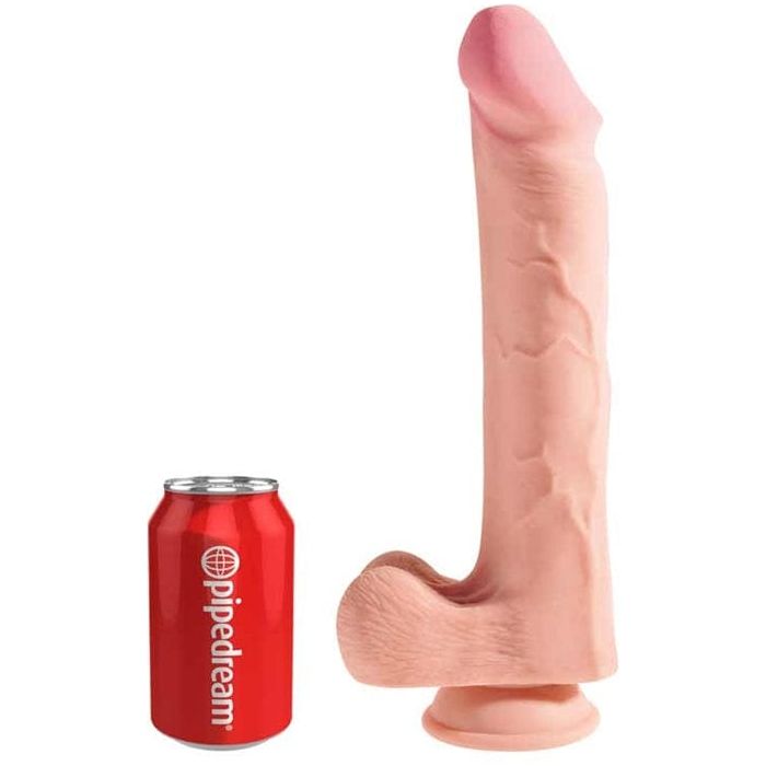 Dildo - King Cock Plus - 12 pouces - Avec Testicules Pipedream Sensations plus