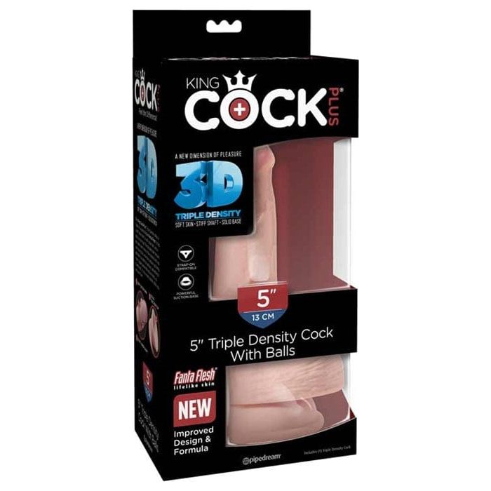 Dildo - King Cock Plus - 5 pouces - Avec Testicules Pipedream Sensations plus