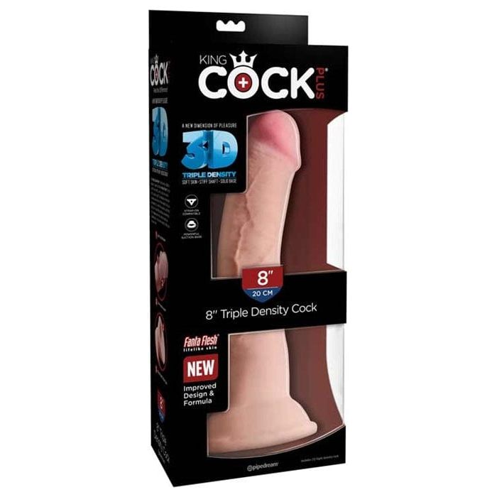 Dildo - King Cock Plus - 8 pouces - Sans Testicules Pipedream Sensations plus