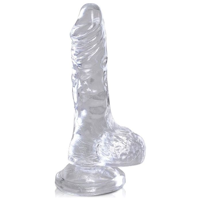 Dildo Réalisme - Pipedream - King Cock Clear 4" Cock with Balls Pipedream Sensations plus