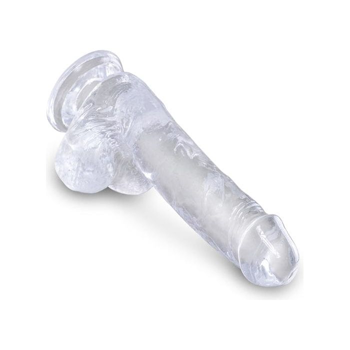 Dildo Réalisme - Pipedream - King Cock Clear 6" Cock with Balls Pipedream Sensations plus