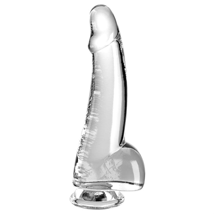 Dildo Réalisme - Pipedream - King Cock Clear 7.5" With Balls Pipedream Sensations plus