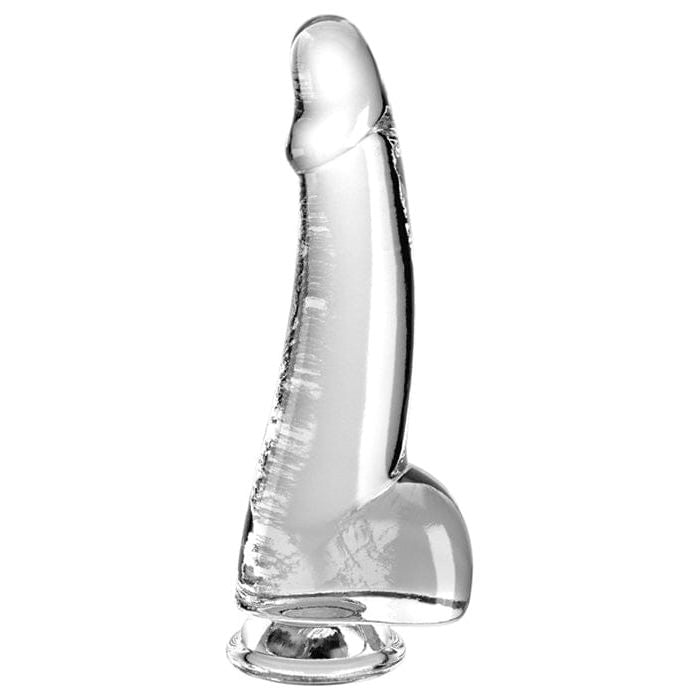 Dildo Réalisme - Pipedream - King Cock Clear 7.5" With Balls Pipedream Sensations plus