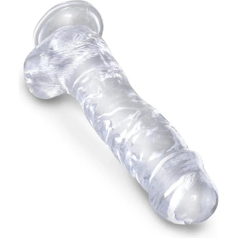 Dildo Réalisme - Pipedream - King Cock Clear 8" Cock with Balls Pipedream Sensations plus