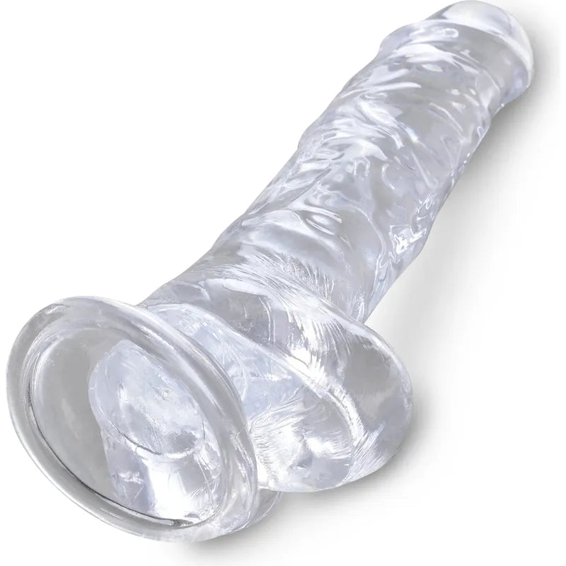Dildo Réalisme - Pipedream - King Cock Clear 8" Cock with Balls Pipedream Sensations plus