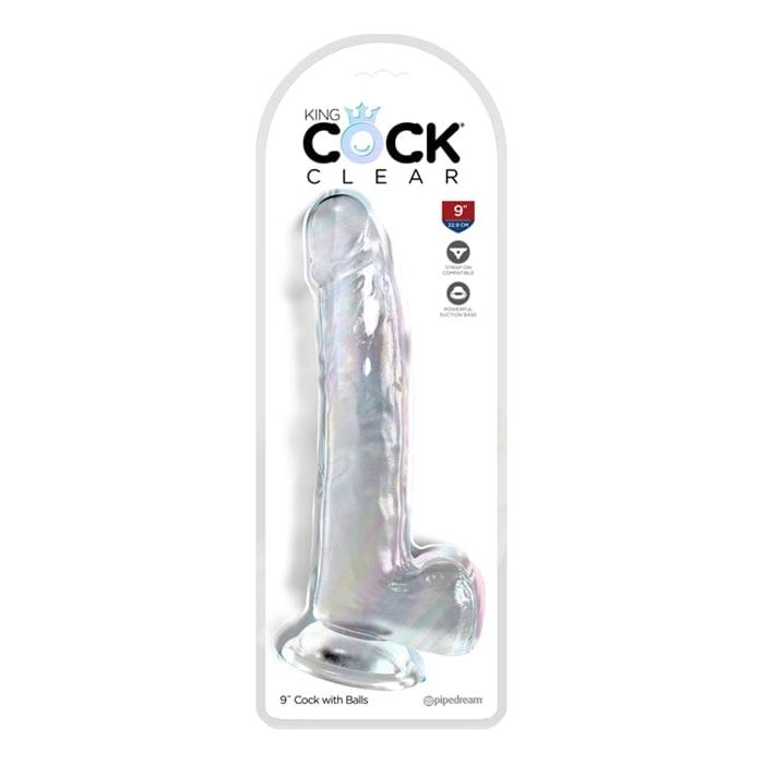 Dildo Réalisme - Pipedream - King Cock Clear 9" Cock with Balls  Dildo Réalisme King Cock Clear 9" Cock with Balls de Pipedream Pipedream Sensations plus