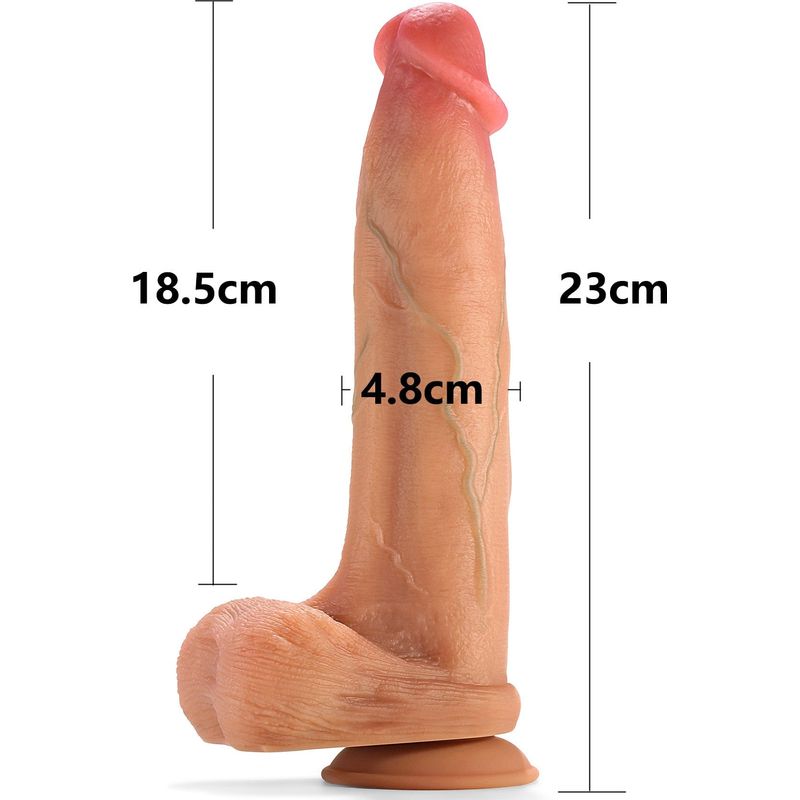 Dildo Réaliste avec Testicules – Adore U Alexander 7" | Silicone Double Densité Adore U dildos Sensations plus